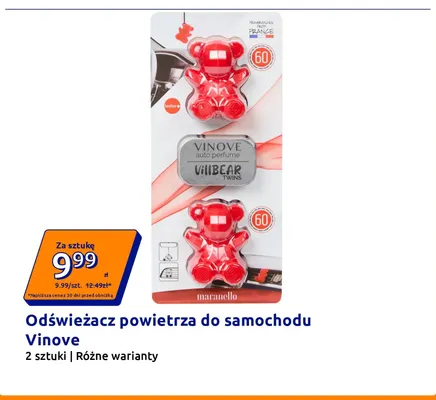 Odświeżacz powietrza do samochodu Vinove 2 sztuki promocja w Action