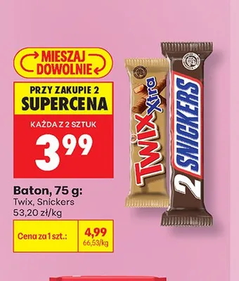 Baton Twix Xtra promocja w Biedronka