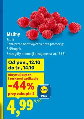 Maliny promocja w Lidl