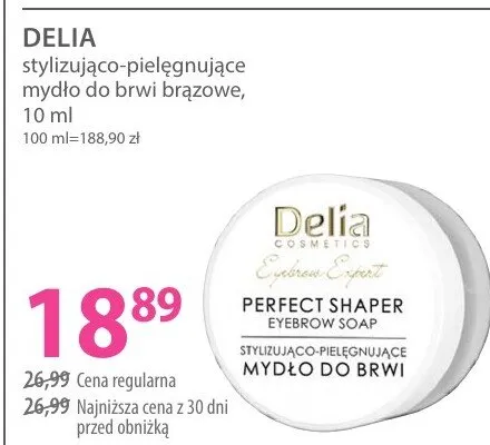 Stylizująco-pielęgnujące mydło do brwi brązowe promocja w Hebe