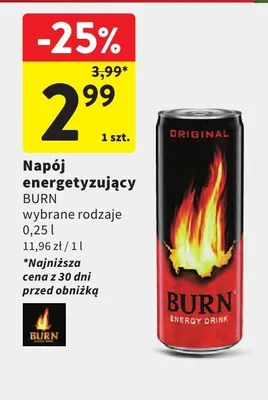 Napój energetyzujący Original promocja w Intermarche