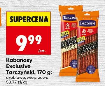 Kabanosy Exclusive wieprzowe promocja w Biedronka