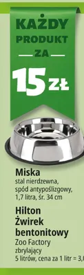 Miska stal nierdzewna ze spodem antypoślizgowym promocja w Leclerc