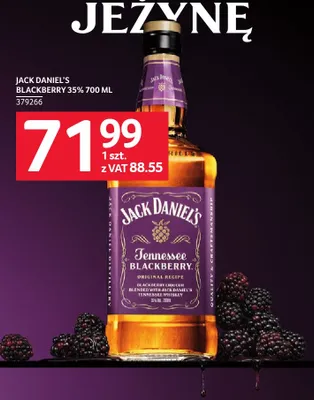 Likier Jack Daniel's Tennessee Blackberry promocja w Selgros