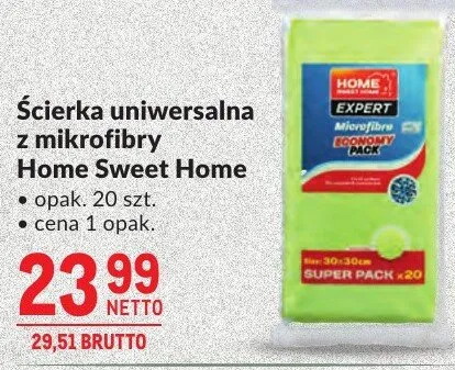 Ścierka uniwersalna z mikrofibry Home Sweet Home promocja w Makro
