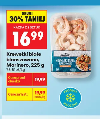 Krewetki białe blanszowane Marinero promocja w Biedronka