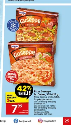 Pizza Guseppe Dr. Oetker 4 Sery promocja w Twój Market