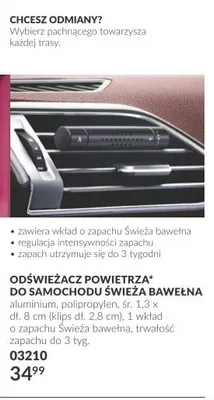 Odświeżacz powietrza do samochodu Świeża bawełna promocja w AVON
