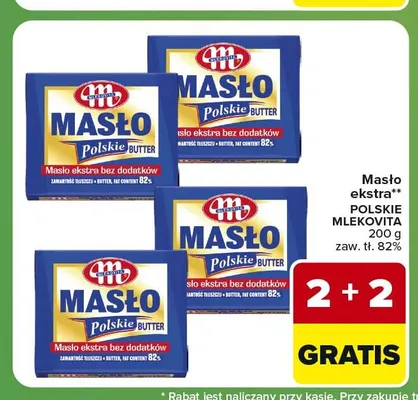 Masło ekstra Polskie Mlekovita promocja w Carrefour Express