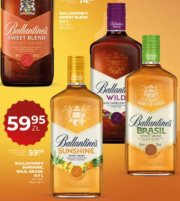 Napój spirytusowy Ballantine's Brasil promocja w Duży Ben