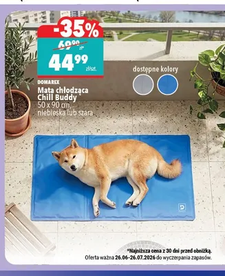 Mata chłodząca Domarex Chill Buddy szara promocja w Biedronka Home