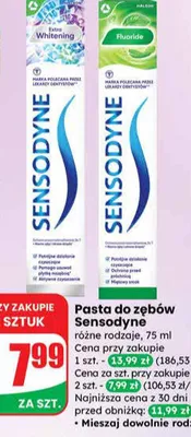 Pasta do zębów Extra Whitening promocja w Dino