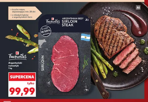 Argentyński rumsztyk K-Favourites promocja w Kaufland