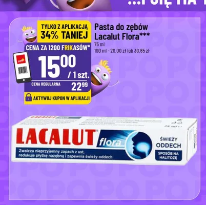 Pasta do zębów Lacalut Flora promocja w POLOmarket