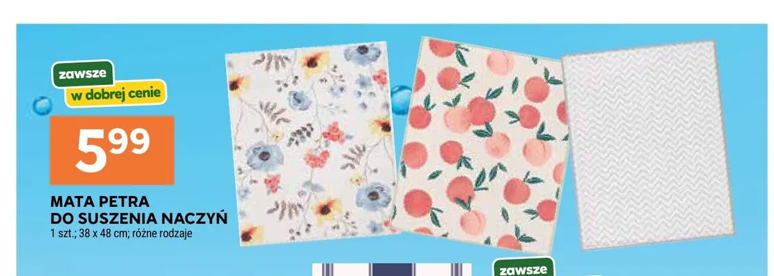 Mata Petra do suszenia naczyń promocja w Stokrotka