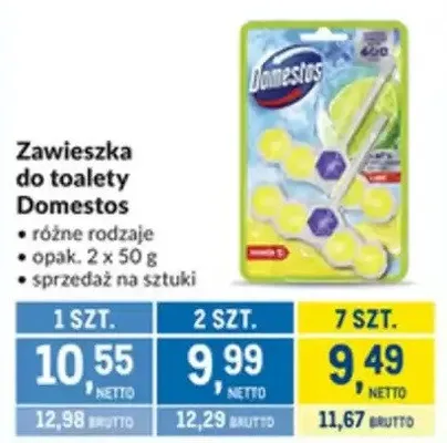 Zawieszka do toalety Domestos różne rodzaje promocja w Makro