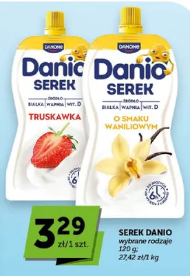 Serek o smaku waniliowym Danio promocja w Groszek