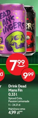 Drink Dead Mans Fin Passion Lemonade promocja w Żabka