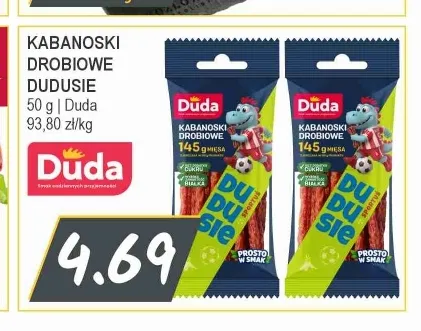 Kabanoski drobiowe Dudusie Duda promocja w Słoneczko