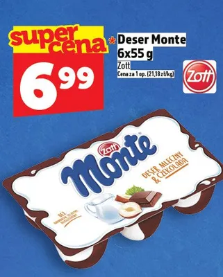 Deser Monte Zott promocja w TOPAZ