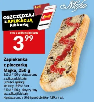 Zapiekanka z pieczarka Majka, 250 g promocja w Twój Market