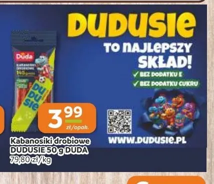 Kabanosiki drobiowe Dudusie Duda promocja w Gama