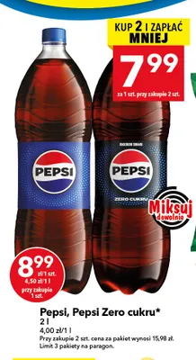 Napój gazowany Pepsi promocja w LEWIATAN