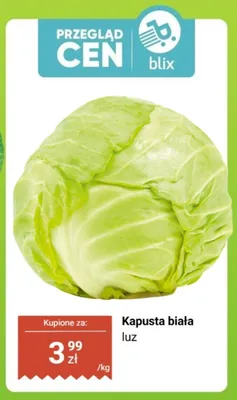 Kapusta biała luz promocja w Biedronka