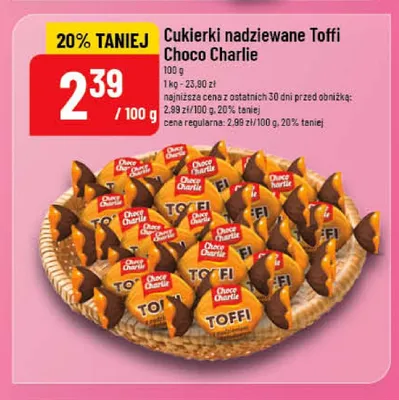 Cukierki nadziewane Toffi Choco Charlie promocja w POLOmarket