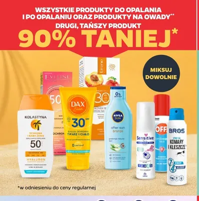 Produkty do opalania i po opalaniu oraz produkty na owady promocja w Netto