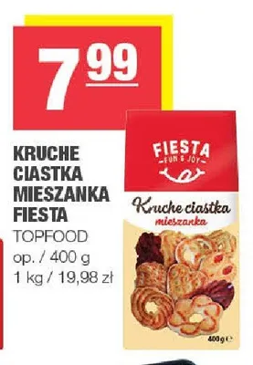 Kruche ciastka mieszanka Fiesta Topfood promocja w SPAR