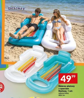 Materac plażowy z oparciem Bestway promocja w Twój Market