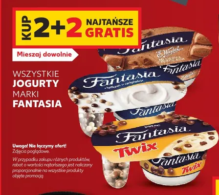 Jogurt Fantasia z kulkami w czekoladzie promocja w Kaufland