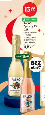 Wino musujące Sparkling 0% Chardonnay 0.2l promocja w Żabka