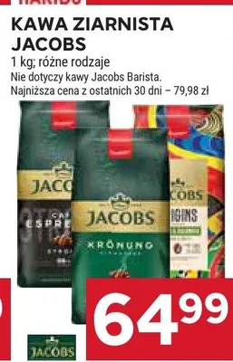 Kawa ziarnista Jacobs różne rodzaje promocja w Stokrotka