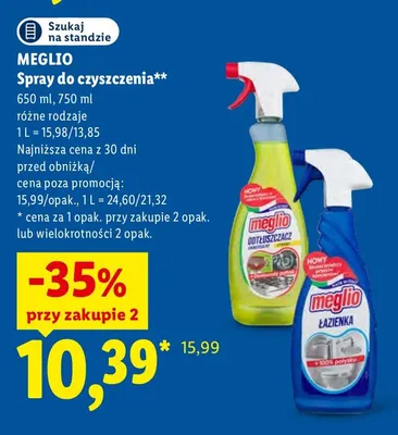 Spray do czyszczenia Meglio promocja w Lidl