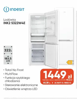 Lodówka Indesit INK2 5322W4E promocja w Max Elektro