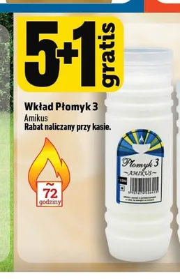 Wkład do zniczy Płomyk 3 Amikus promocja w TOPAZ