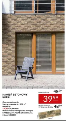 Kamień betonowy Koral 10x36,5cm promocja w Abra Meble