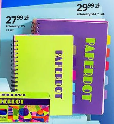 Kołozeszyt A4 Paperdot fioletowy promocja w Empik