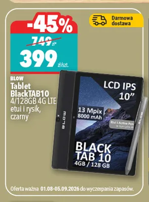 Tablet Blow BlackTAB10 promocja w Biedronka Home