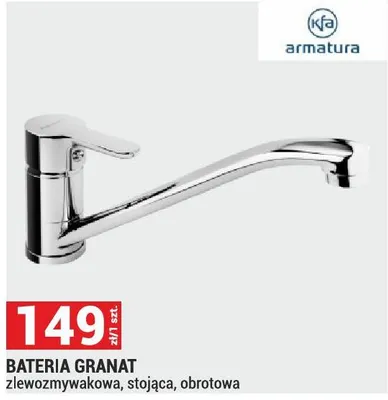BATERIA GRANAT zlewozmywakowa, stojąca, obrotowa promocja w Merkury Market