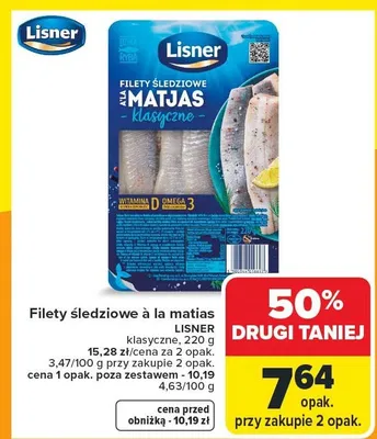 Filety śledziowe à la matias klasyczne promocja w Carrefour