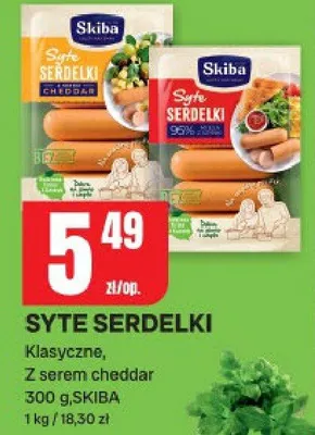 Syte serdelki klasyczne, z serem cheddar promocja w Chorten