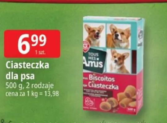 Ciasteczka dla psa Amis promocja w Leclerc