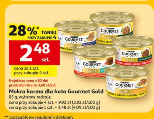 Mokra karma dla kota promocja w Auchan