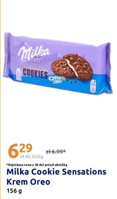 Ciastka Milka Cookie Sensations Krem Oreo 156g promocja w Action