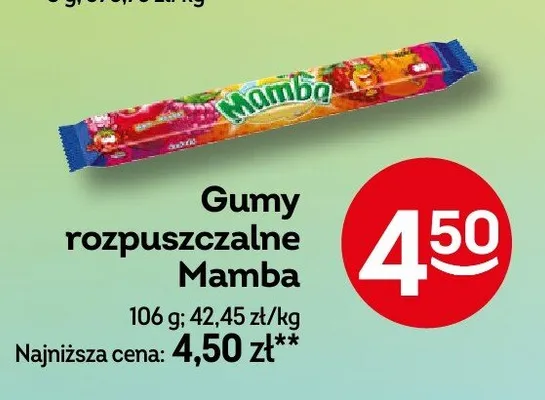 Gumy rozpuszczalne Mamba promocja w Żabka