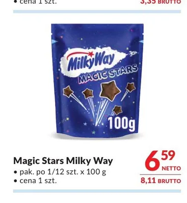 Czekoladki Magic Stars Milky Way promocja w Makro