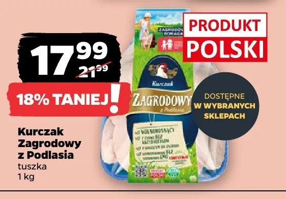 Kurczak Zagrodowy z Podlasia tuszka polski promocja w Netto